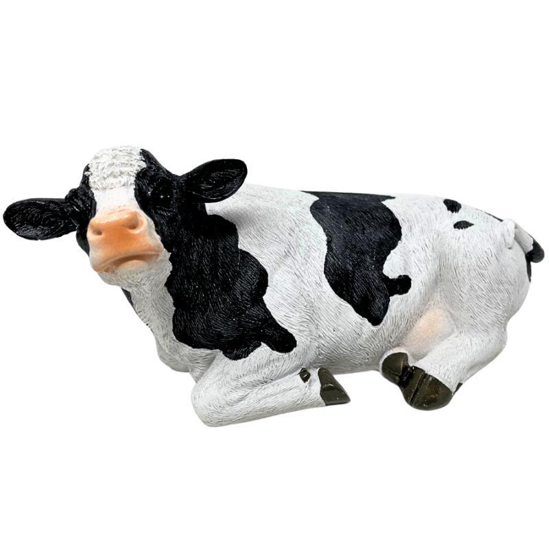 Resin Laying Cow Figurine