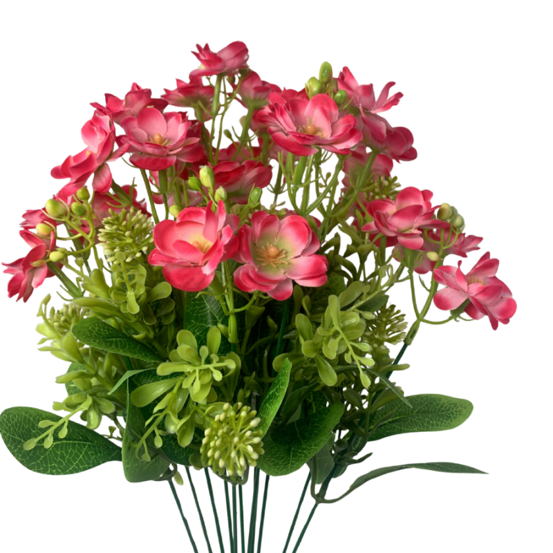 18" Anemone Flower Bush - Pink