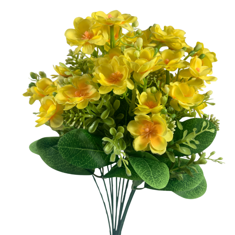 18" Anemone Flower Bush - Yellow