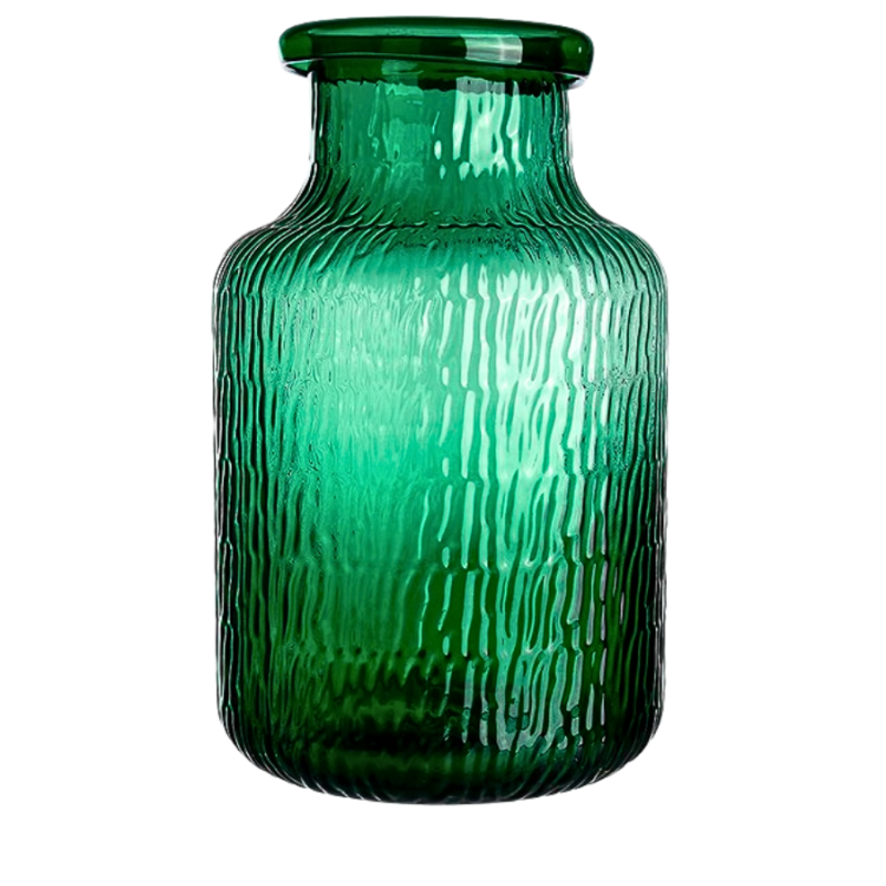 Green Textured Vase