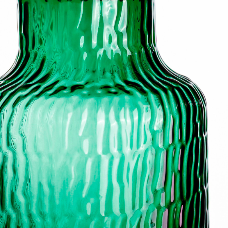 Green Textured Vase