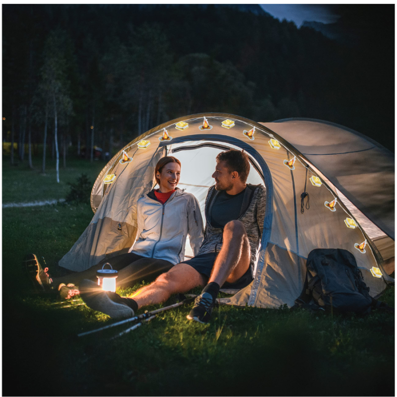 Indoor/Outdoor Campfire & Smores Theme Party Lights