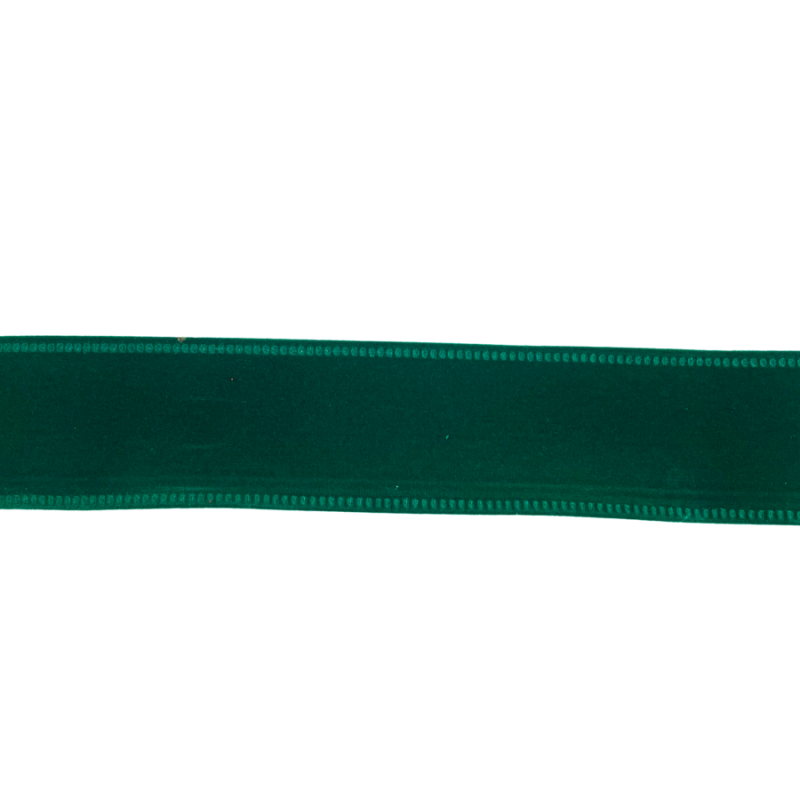 1.5" x 10yd Forest Green Velvet Ribbon