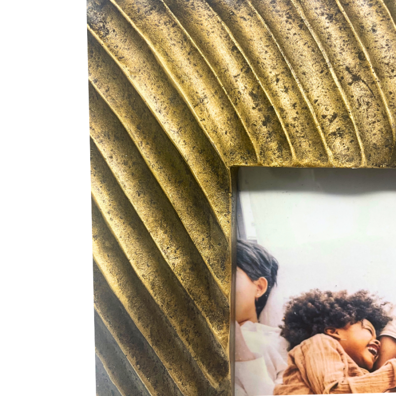 Rustic Gold Textured Picture Frame