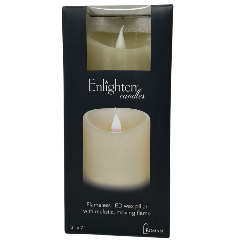 3" x 7" Enlighten Flameless Candle