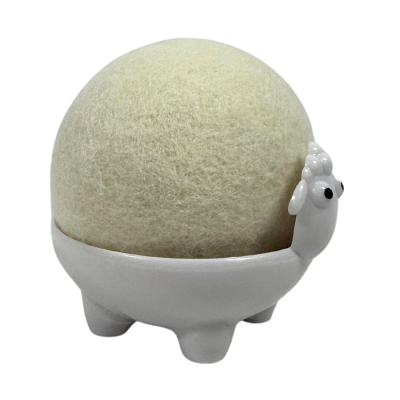 Baa Wool Dryer Ball with Holder