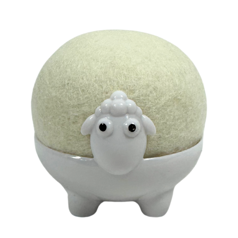 Baa Wool Dryer Ball with Holder
