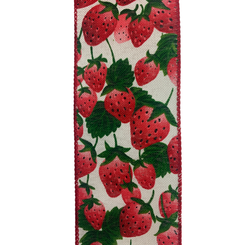 2.5" x 10yd Strawberry Patch