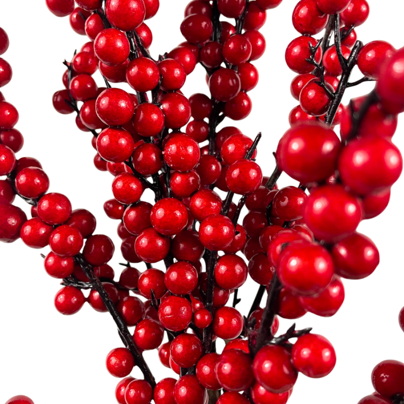 24" Red Berry Spray