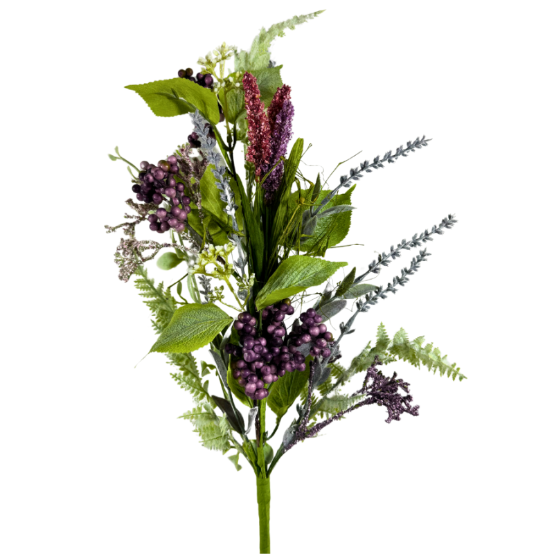 30" Berry Field Foliage Spray