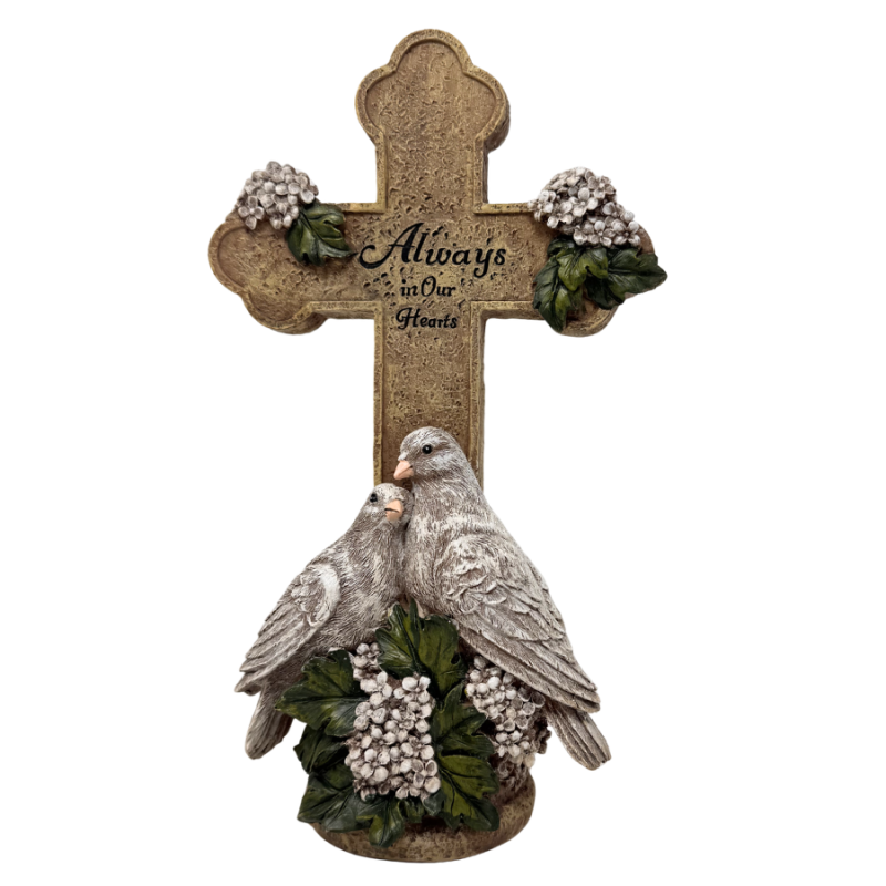 11" Always in Our Hearts Cross