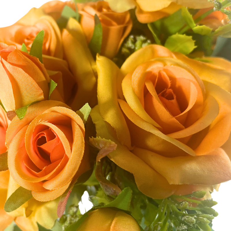 17" Rose Bush - Orange