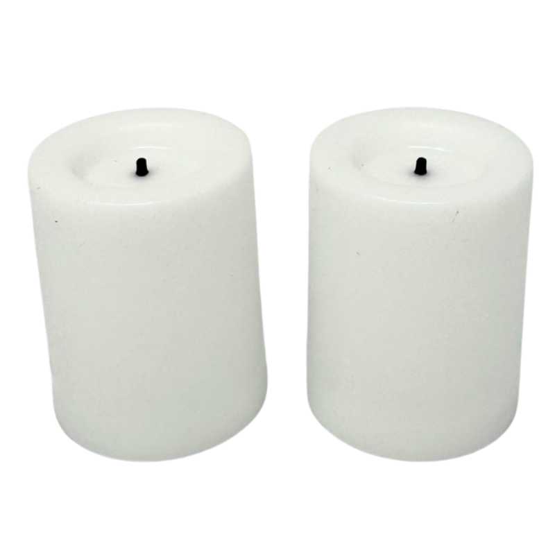 2 LED Wax Covered Votives