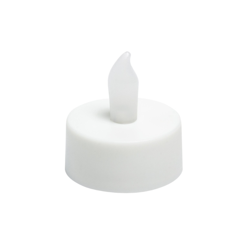 Twist Flame LED Tea Light Candles - Set of 12 (Batteries Included)