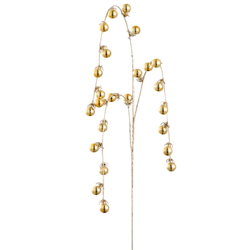 35.5" Hanging Ball Spray - Gold