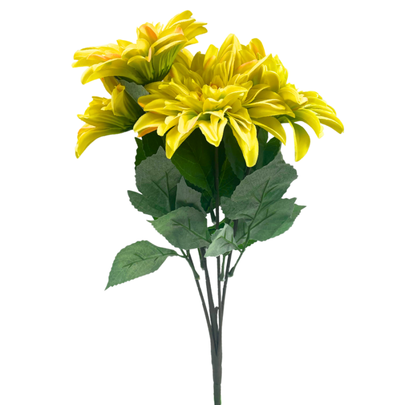 20" Yellow Chrysanthemum Bush