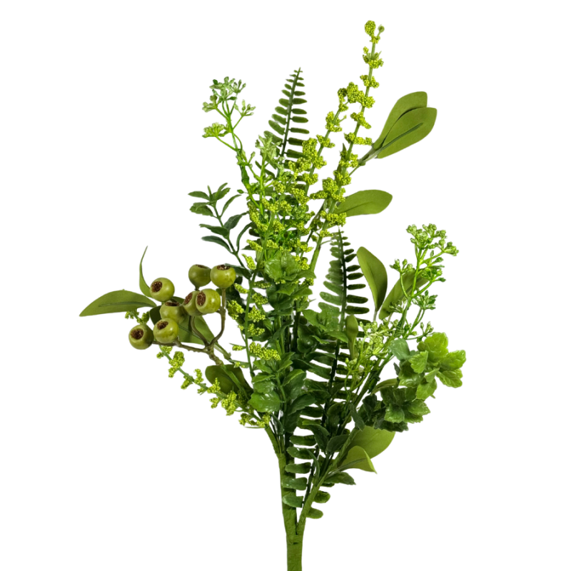 18" Foliage w/ Berries Pick