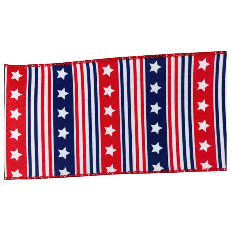 4" x 10yd Stars and Stripes Ribbon