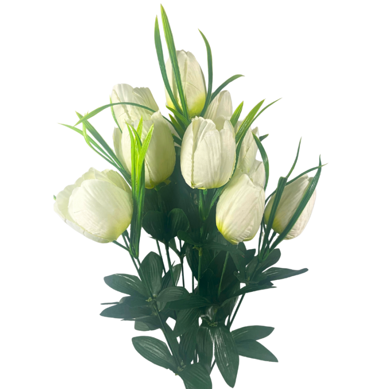 19" Tulip Bush - Cream