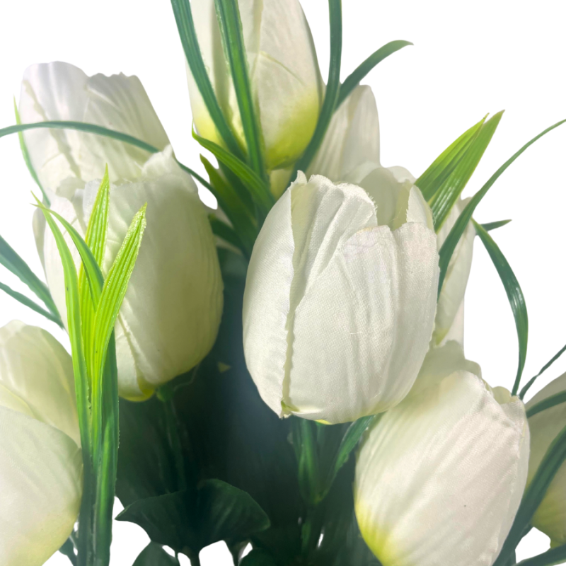 19" Tulip Bush - Cream