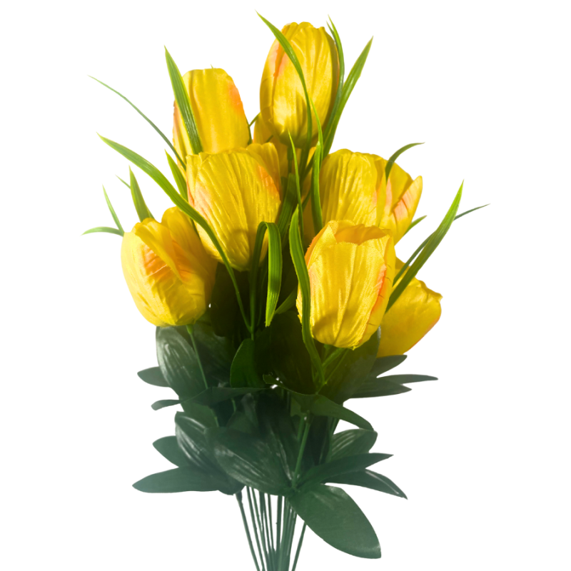 19" Tulip Bush - Yellow