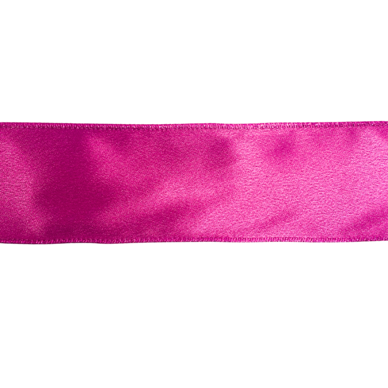 2.5" x 10yd Fushia Shimmer Satin Ribbon