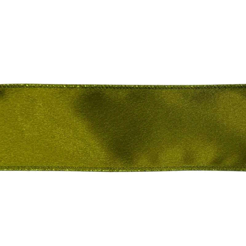 2.5" x10yd Moss Shimmer Satin Ribbon