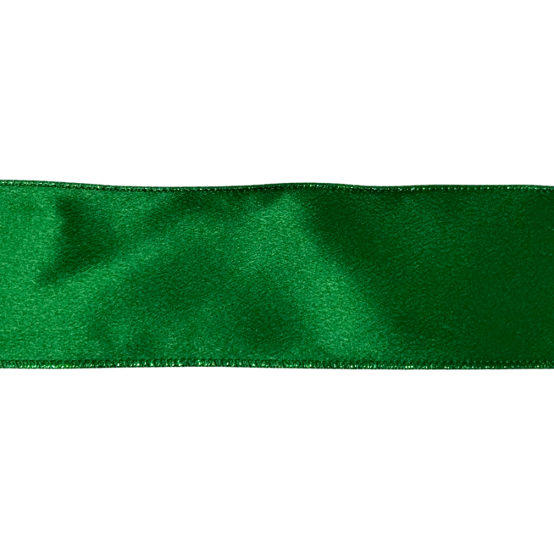 2.5" x10yd Green Shimmer Ribbon