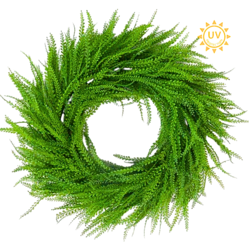 24" UV Bead Grass Wreath