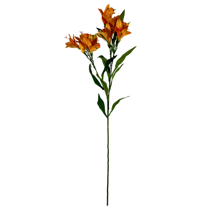 28" Alstroemeria Spray- Orange