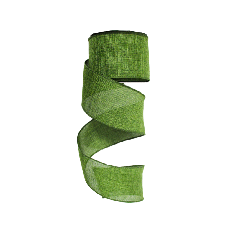 2.5" x 10yd Moss Canvas Ribbon