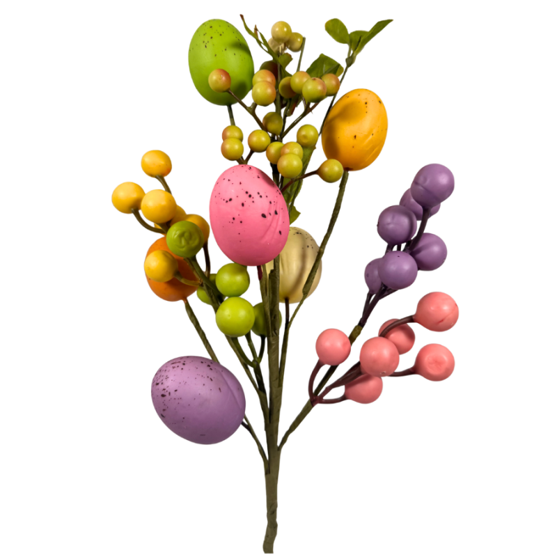 20" Pastel Easter Egg Spray