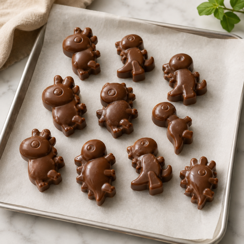2pc Trudeau Silicone Dinosaurs Candy Mold/ Ice Cube Tray