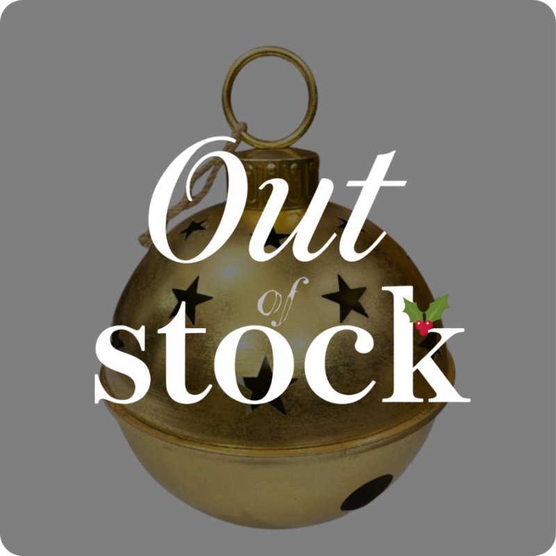 30" Metal Gold Metallic Hanging Jingle Bell