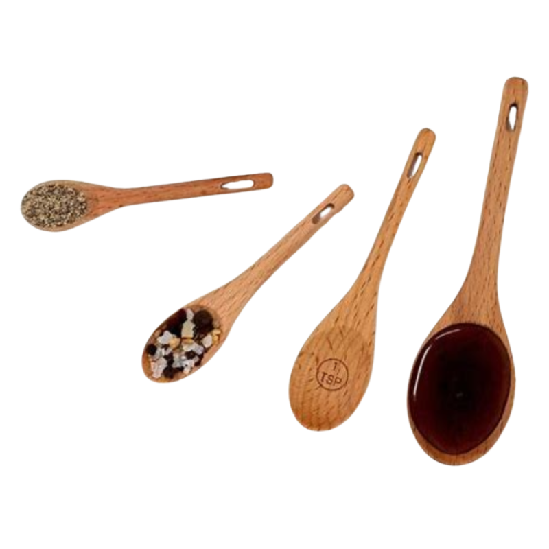 Norpro Beechwood Measuring Spoon 4pc Set