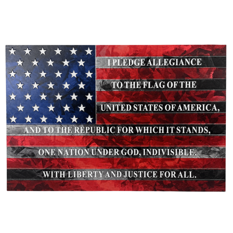 Metal Pledge of Allegiance Wall Art