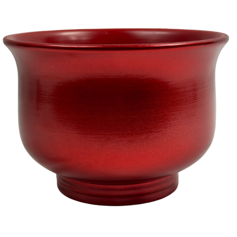 4" Red Ceramic Planter
