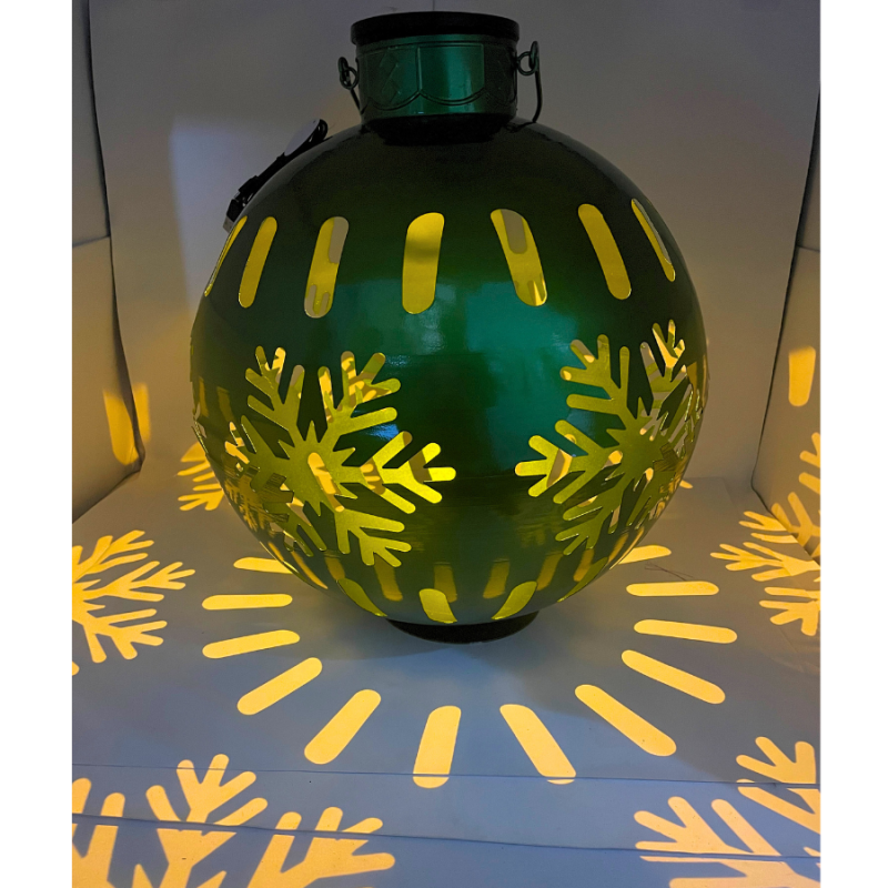 19" Solar Metal Bell - Green