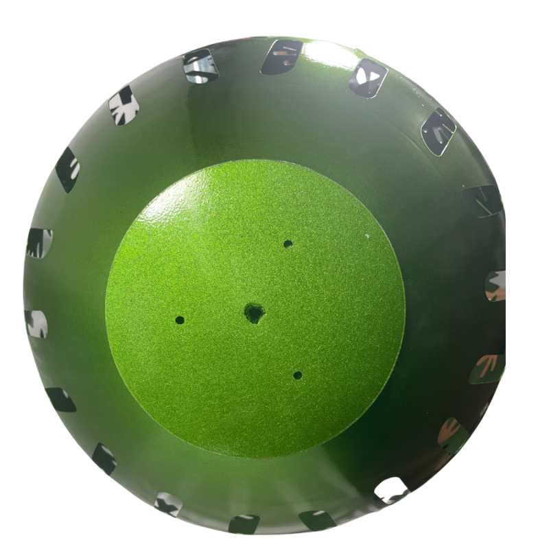 19" Solar Metal Bell - Green