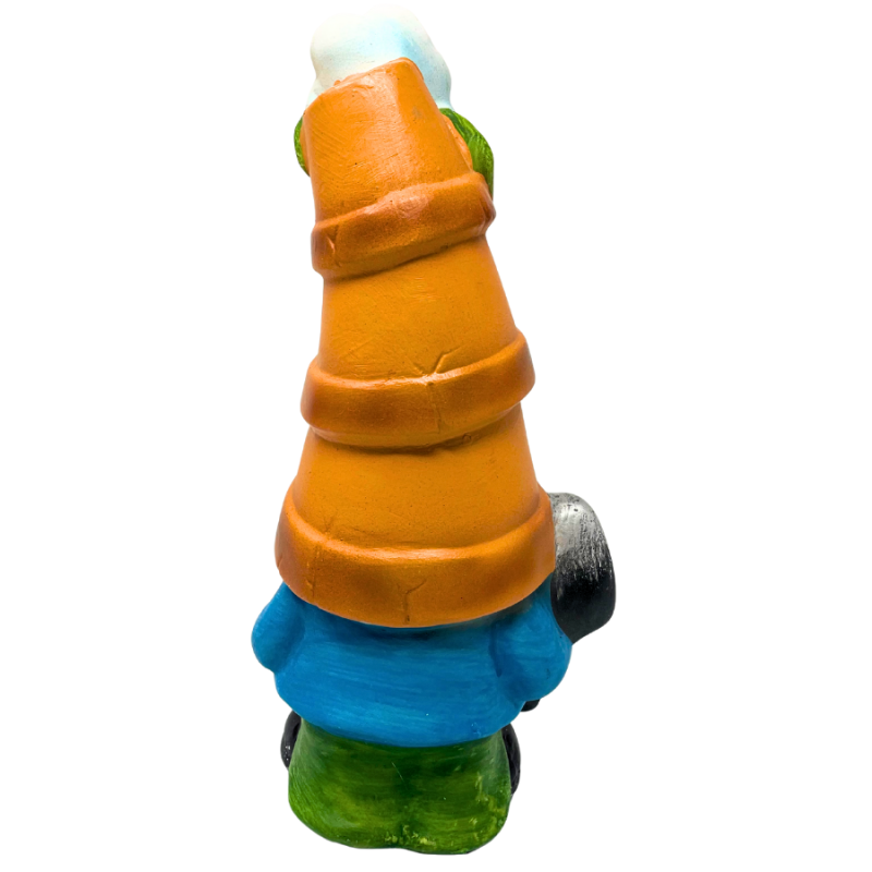 12" Blue Flower Gnome