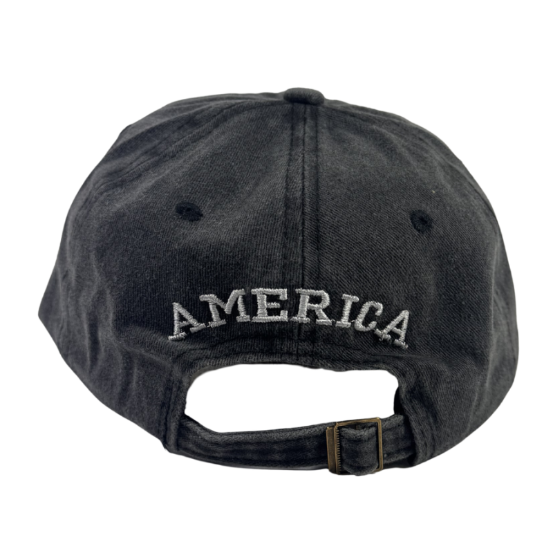 Grey Denim USA Hat