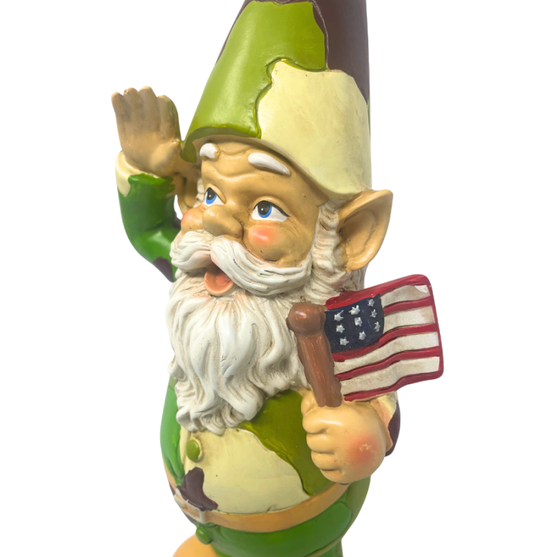 12" Resin Garden Gnome - Army