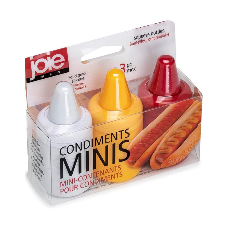 Joie 3pk 3.5" Mini Condiment Containers Serveware