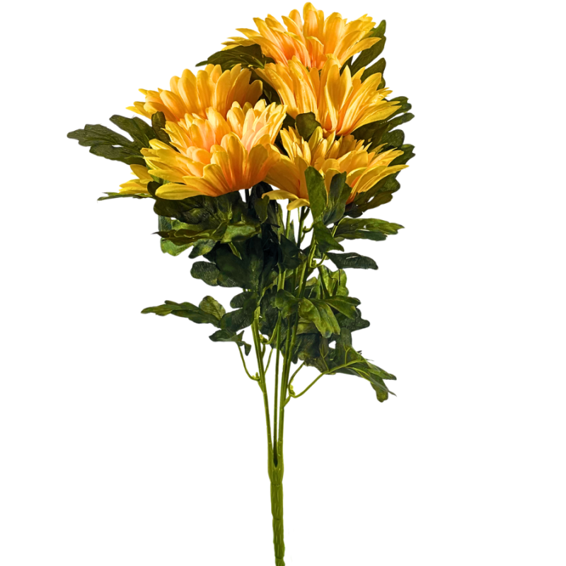 20" Satin Gerber Daisy Bush