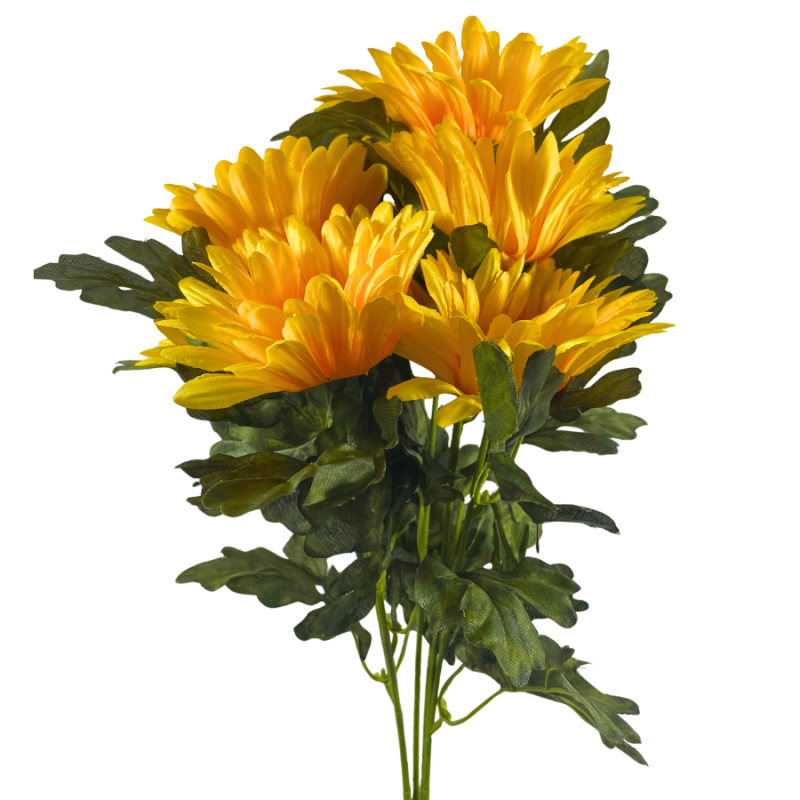 20" Satin Gerber Daisy Bush