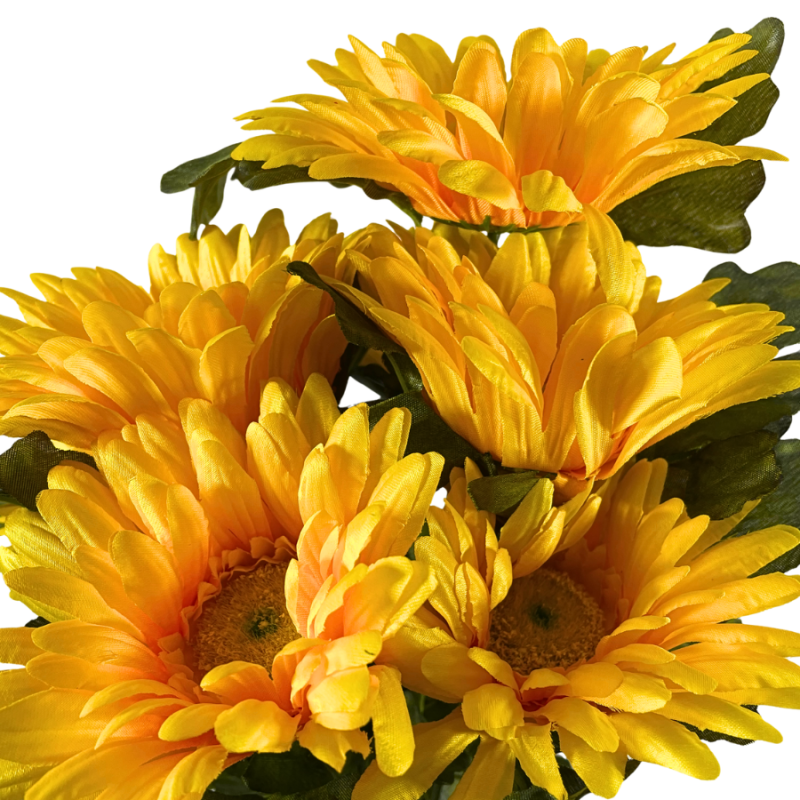 20" Satin Gerber Daisy Bush