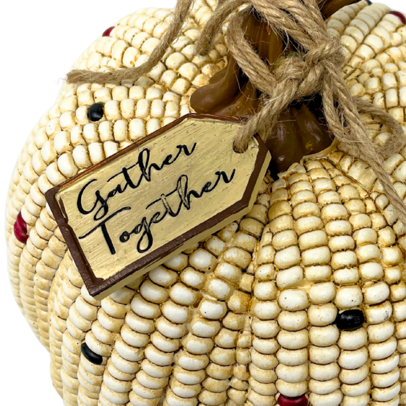 Resin Harvest Corn Pumpkin - Gather Together