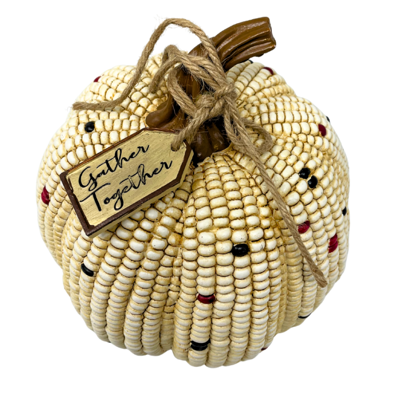 Resin Harvest Corn Pumpkin - Gather Together