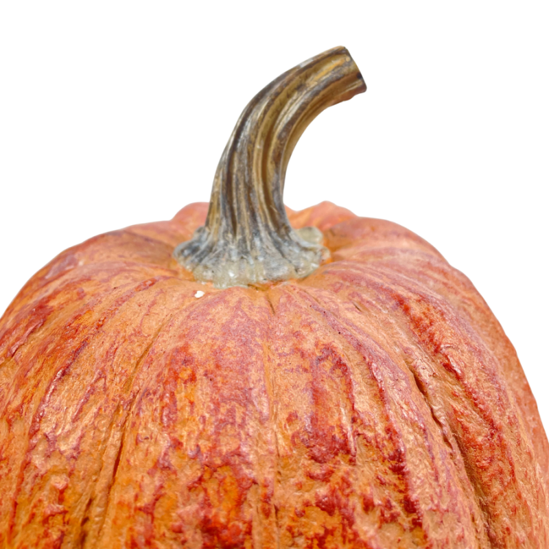 10" Orange Pumpkin Decor