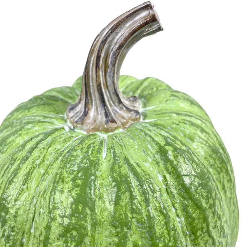 10" Green Pumpkin Decor